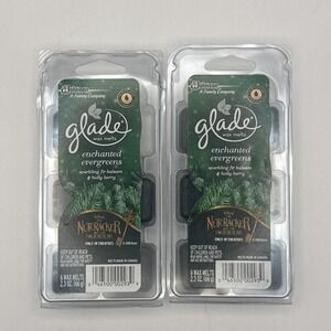 Glade Enchanted Evergreens Wax Melts 11 New Cubes - 1 Cube Missing